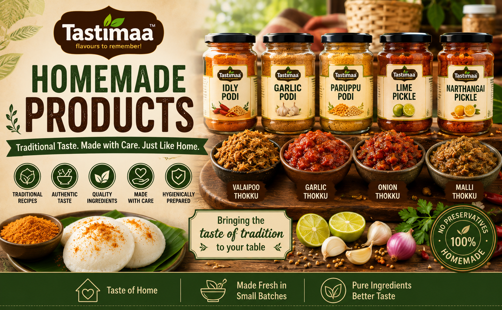 home made product - tastimaa